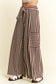 STRIPE WIDE LEG PANTS