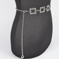 Square Metal Plus Size Chain Belt