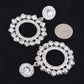 Rhinestone Earring - 2 x 3" Design