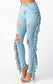 Regular Size Denim Fringe