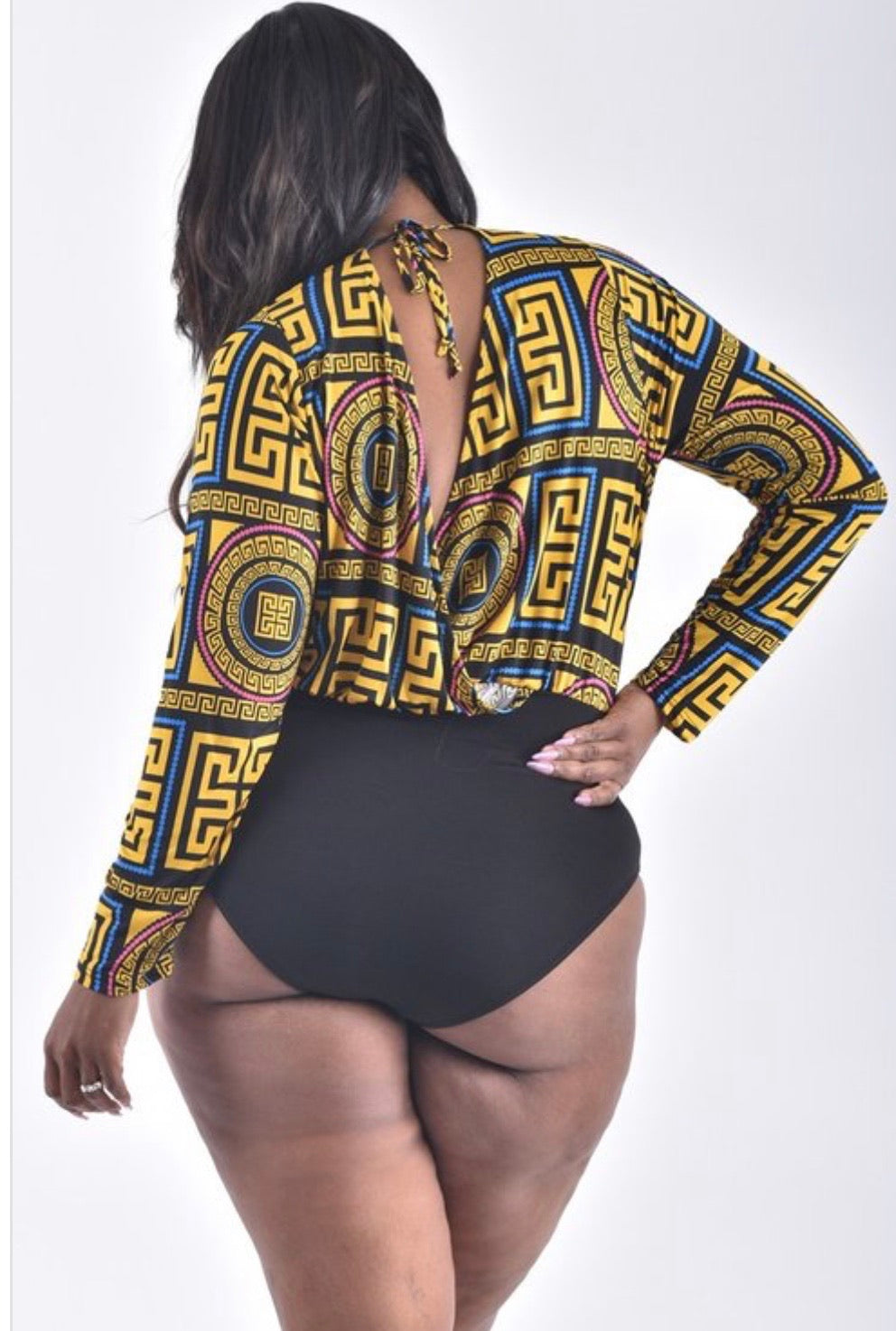 Surplus drape bodysuit